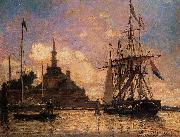 Johan Barthold Jongkind The Port of Rotterdam china oil painting artist